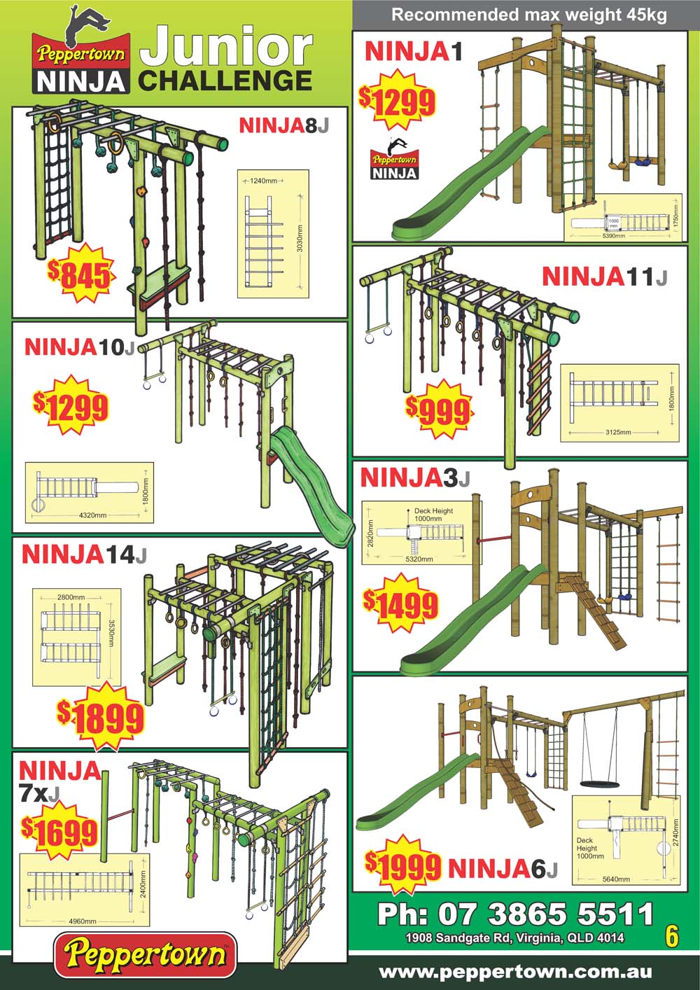 Skyfort special #2 The compact playfort, perfect for the small spaces and active kids.